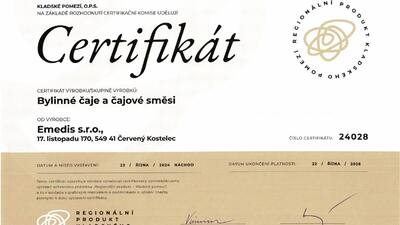 Certifikát Kladské pomezí